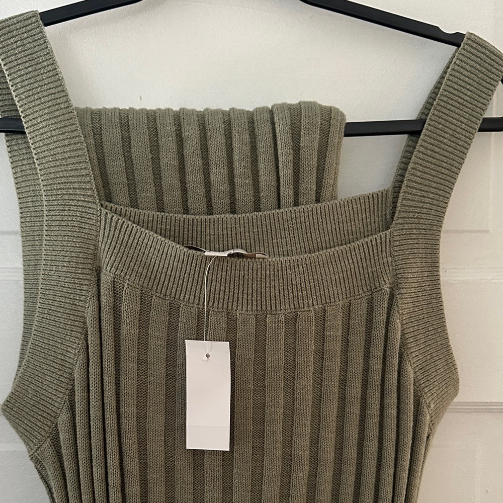 LOFT Sage Ribbed Knit set - Picture 2 of 5